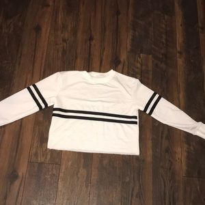 Double Navy Striped Pullover